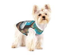 Cute Happy koala Full Print Cotton Pet Vest M Dog Cat Clothes Soft Elastic Breathable Pullover Pet