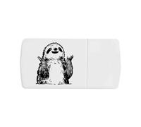 'Cute Happy Sloth' Pill Box with Tablet Splitter (PI00035141)