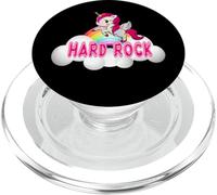 CUTE HARD ROCK | UNICORN ON CLOUDS Text Design PopSockets PopGrip for MagSafe