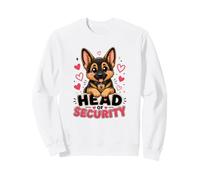Cute Head of Security Pet Kawaii German Shepherd Dog Lover Sweatshirt