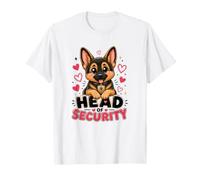 Cute Head of Security Pet Kawaii German Shepherd Dog Lover T-Shirt