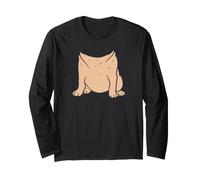 Cute Headless Dog Vector Costume Graphic Art Long Sleeve T-Shirt