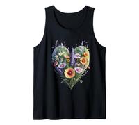 Cute Heart Flower Funny Unisex Design for Men Women Tee Tank Top
