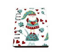 Cute Heart Gnome A5 Notebook, Pu Leather Notebooks A5, Lined Paper Teacher Notebook 180Pages/90Sheets, Notepads for Journaling Writing, Note Books for Work, University Stationery Women Man