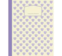 Cute Heart Pattern Composition Notebook: 100 Pages, College Ruled, 7.5 x 9.25Inches Lovely Notebook for students, and Stationery Lovers