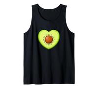 Cute Heart Shaped Avocado Kawaii Fruit Design Tank Top
