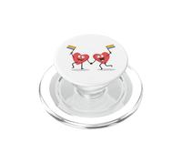 Cute Hearts Waving Flags LGBT Valentine LGBT Month PopSockets PopGrip for MagSafe
