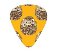 Cute Hedgehog,12 Pcs Guitar Pick,3 Different Thickness Plectrums for Acoustic Guitar Bass Ukulele (0.46mm 0.96mm 0.71mm)