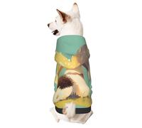 Cute Hedgehog Adorable Pet Hoodie - Soft Polyester Dog Hoodie For Small Dogs, Cute Hooded Pet Clothing