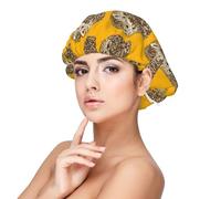 Cute Hedgehog,Adult's Satin Sleeping Cap - Women's Elastic Sleep Bonnet, Adjustable Overnight Hair Cover