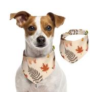 Cute Hedgehog And Mushroom,Dog Bandanas Cotton Pet Scarf Adjustable Bibs for Pet,M