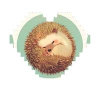Cute Hedgehog Block Puzzle - Heart-Shaped 3d Customizable Photo Puzzle, Abs Blocks - Fun Diy Educational Toy For Kids And Adults