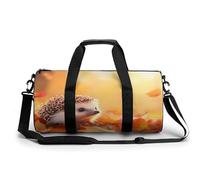 Cute Hedgehog Colorful Autumn Gym Bag Travel Duffel for Men Women