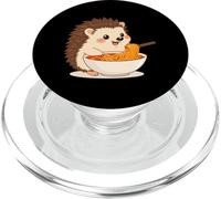 Cute Hedgehog Eats Ramen Noodles PopSockets PopGrip for MagSafe