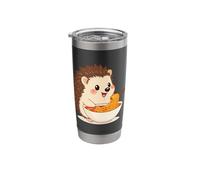 Cute Hedgehog Eats Ramen Noodles Stainless Steel Insulated Tumbler
