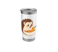 Cute Hedgehog Eats Ramen Noodles Stainless Steel Insulated Tumbler