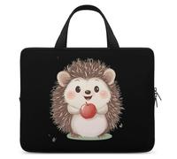 Cute Hedgehog Funny Laptop Sleeve Case with Carry Handle Waterproof Protective Computer Cover 10-17 Inch