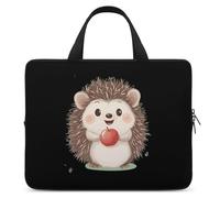 Cute Hedgehog Funny Laptop Sleeve Case with Carry Handle Waterproof Protective Computer Cover 10-17 Inch