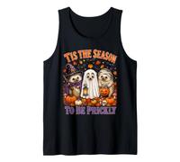 Cute Hedgehog Halloween Witch Ghost Mummy Hedgehog Lovers Tank Top