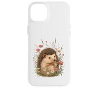 Cute Hedgehog Illustration with Wildflowers Case for iPhone 14 Plus