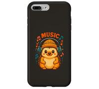 Cute Hedgehog in Beanie and Headphones, Cozy Music Lover Case for iPhone 7 Plus/8 Plus