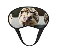 Cute Hedgehog It is a Black-Rimmed Eye mask. The Soft Eye mask can Improve Sleep Quality and is Suitable for Indoors, Outdoors and Traveling.
