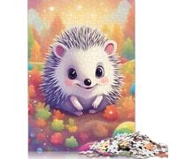 Cute Hedgehog Jigsaw Puzzles for Adults 500 Piece Jigsaw Puzzles for Adults Puzzle 500 Pieces Jigsaws Gifts 500pcs (52x38cm)