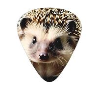 Cute Hedgehog Multi-Thickness Guitar Pick Set 12 Pieces Clear Tone Comfortable Feel Strong Wear Resistance And Toughness Comes With Transparent Box