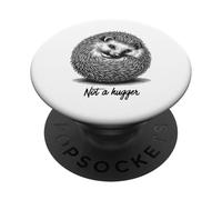 Cute Hedgehog Not a Hugger Introvert shy anxious antisocial PopSockets Adhesive PopGrip
