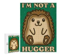 Cute Hedgehog Not A Hugger Jigsaw Puzzle, 500 PCS, Indoor Activity for The Home, A Mindful Leisure Activity for Puzzle Lovers, at Home