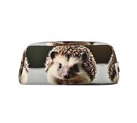 Cute hedgehog Pencil Case, soft Pencil Pouch,Durable Pencil Bag,Simple Stationery Bag, for Adults Office
