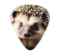 Cute hedgehog Print Guitar Picks 12 Pack - Thin Medium Heavy Plectrums for Acoustic Guitar Bass Electric Guitar