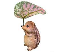 Cute Hedgehog Resin Figurine, 17x6.5x6.5 cm, Cartoon Animal Statue for Garden Outdoor Decor, Hand-Painted Details, Synthetic Resin, for Home and Patio