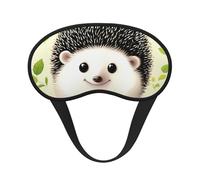 Cute Hedgehog Sleep Mask for Side Sleeper, Light Blocking Night Masks for Sleeping Eye Mask for Women Men Eye Cover Soft Comfortable Eye Shade for Travel, Nap