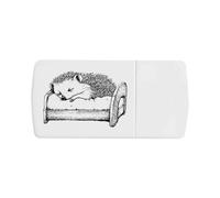 'Cute Hedgehog Sleeping' Pill Box with Tablet Splitter (PI00034060)