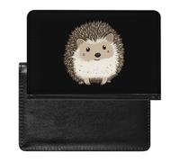 Cute Hedgehog Trendy Passport Holder Credit Card Cover Travel Essentials Wallet
