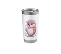 Cute Hedgehog with Smoothie Drink Stainless Steel Insulated Tumbler
