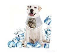Cute HedgehogPVA Dog Cooling Bandana for Dogs, Cooling Collar with Adjustable Velcro