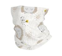 Cute Hedgehogs Animal Cartoon Funny Neck Gaiter Comfortable Headscarf Quick Drying Facial Covering For Sports Yoga Workout 25X50Cm