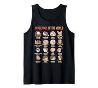 Cute Hedgehogs of the World Species Educational Chart Tank Top
