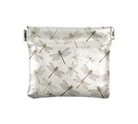 Cute Hedgehogs Rabbits Coin Purses Soft PU Leather Mini Wallet Change Bag Portable Pouch Change Wallet Organizers, Dragonflies Beige, One Size, Dragonflies Beige