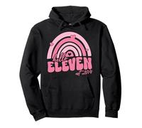 Cute Hello Eleven Est 2014 Rainbow With Hearts 11 Birthday Pullover Hoodie