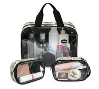 Cute Hens Travel Makeup Bag for Women Men, Hens Chicken Translucent Cosmetic Bags 3 Pcs Large Shower Wash Pouch Toiletry Cosmetic Toiletries Organizer