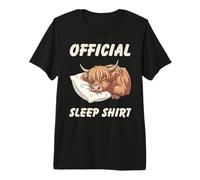 Cute Highland Cow Bedtime Pajamas and Nightgown Cows Premium T-Shirt