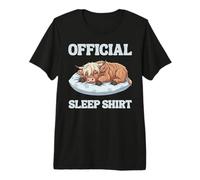 Cute Highland Cow Bedtime Pajamas Nightgown Premium T-Shirt