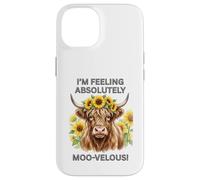 Cute Highland Cow I’m feeling absolutely moo-velous! Cowgirl Case for iPhone 14