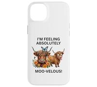 Cute Highland Cow I’m feeling absolutely moo-velous! Cowgirl Case for iPhone 14 Plus