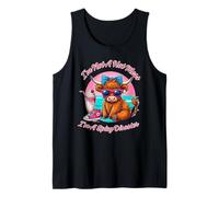 Cute Highland Cow I'm Not a Hot Mess, I'm a Spicy Disaster Tank Top