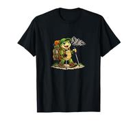 Cute Hiking Turtle Mountain Adventure Art T-Shirt