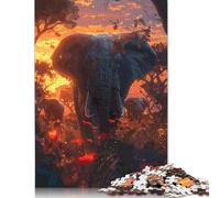 Cute Hippo Baby Painting Puzzle for Adults 500 Pieces Puzzle Adult Jigsaw Puzzle Family Puzzle Game 500pcs (52x38cm)